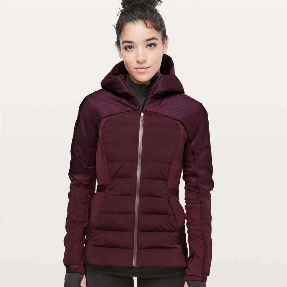 NWT lululemon Down for it all Jacket 8 Adobe